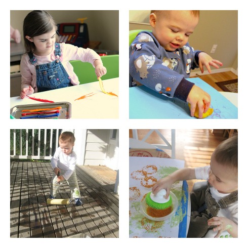 toddler printing and painting ideas for preschool
