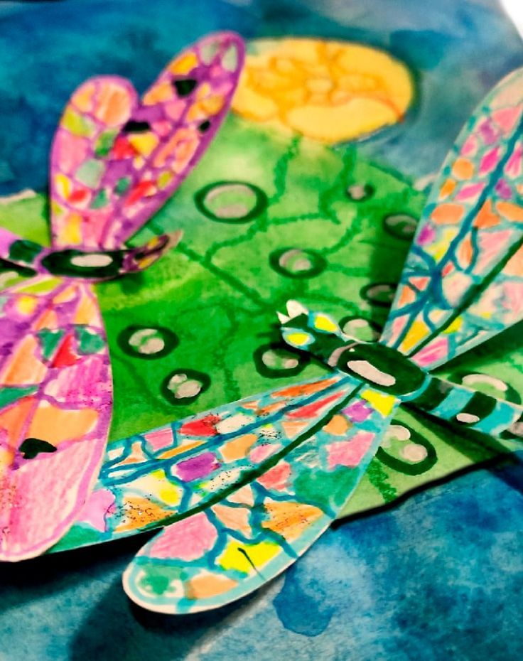 A few of the GORGEOUS Eric Carle inspired collages from our workshop this week! Kiddos had fun making the most stunning painted paper which they then used to create their collage. 😍😍😍 #