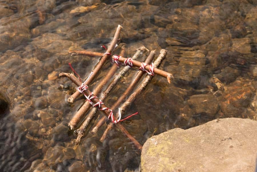 Simple stick raft