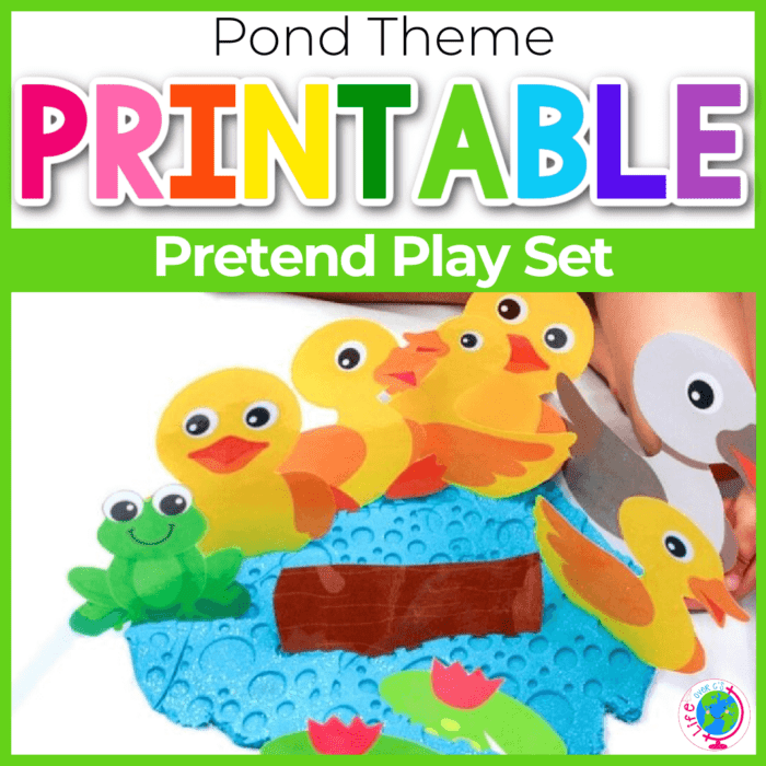 five ducks on the pond play dough pretend play set