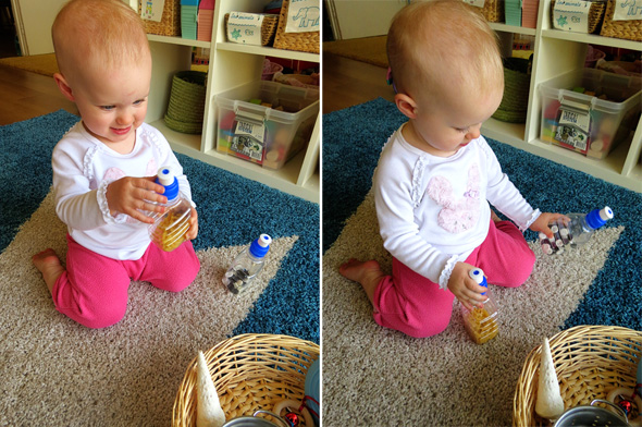 Childhood 101 | Activities for Babies -Exploring Sound Treasure Basket