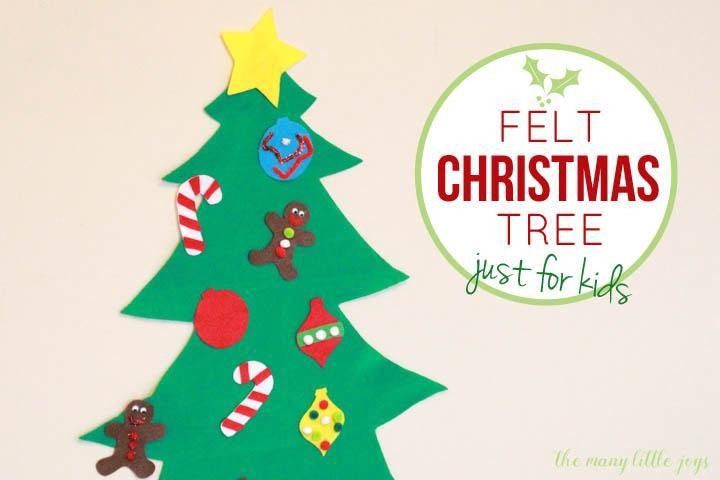 Do your toddlers have a hard time leaving your Christmas tree alone? Try giving your kids their very own (unbreakable) felt Christmas tree to decorate over and over again this Christmas season! Free printable templates & instructions below.