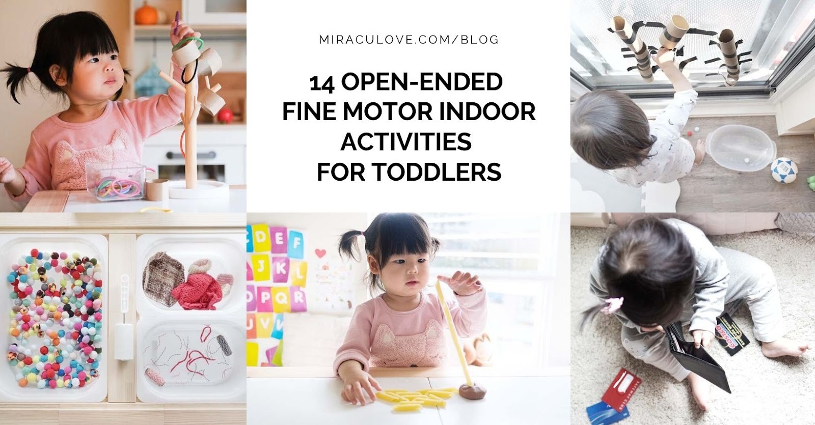 Featured image for 14 Open Ended Fine Motor Indoor Activities for Toddlers