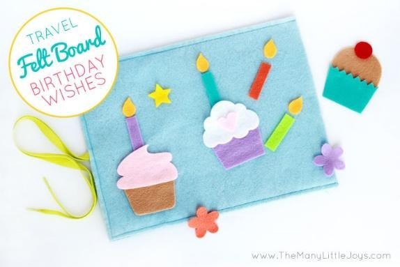 Travel felt boards are a great activity for kids stuck on a plane or waiting in a restaurant. This fun birthday travel felt board set is a celebratory addition to the downloadable sets I've shared in the past.