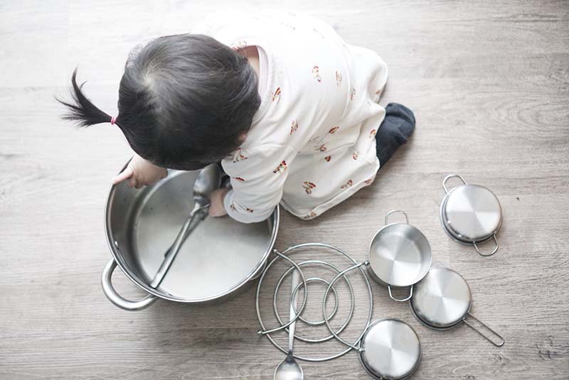 Kitchen Rock Band for Your Drummer Baby or Toddler