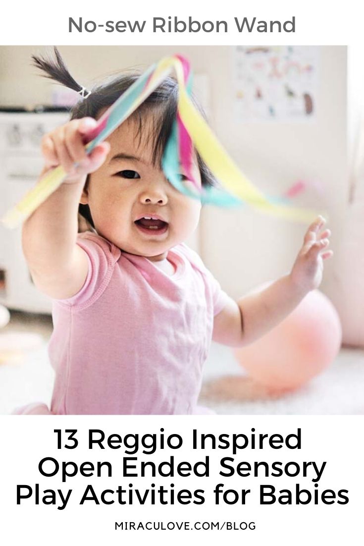 13 Reggio Inspired Open Ended Sensory Play Activities for Babies