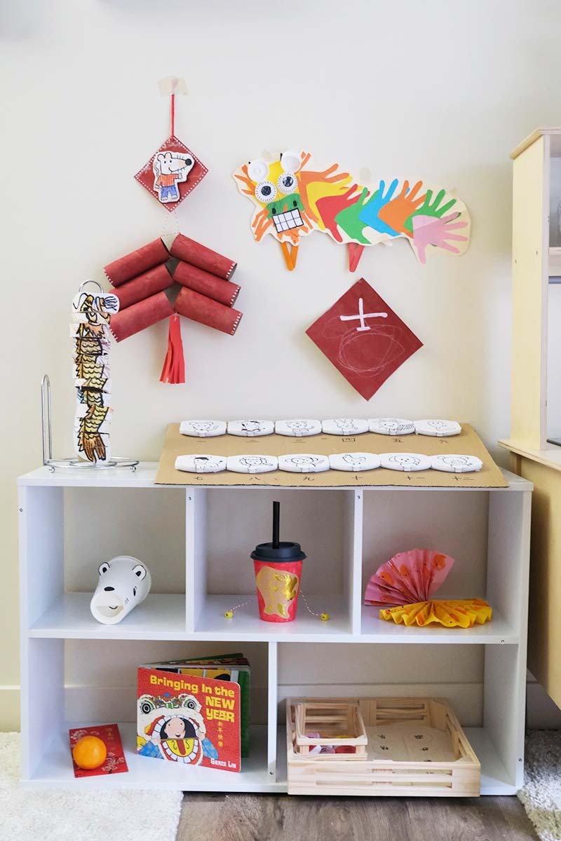 Featured image for Chinese New Year Montessori Exploration Toddler Shelf